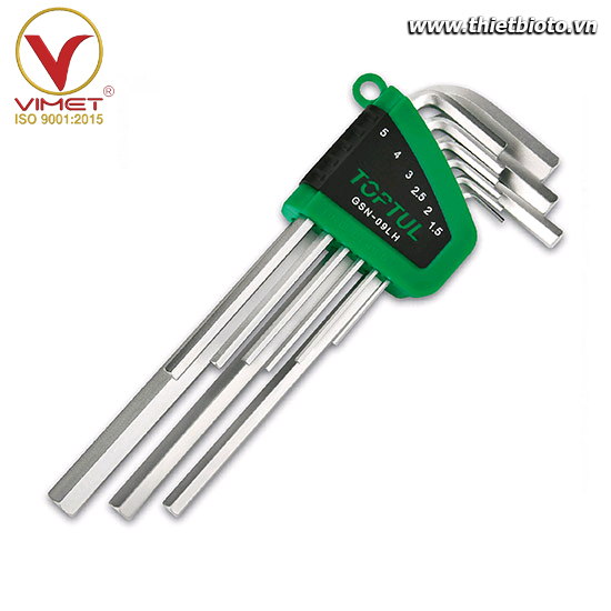 Bộ khóa 2 đầu lục giác chữ L Toptul GSN-09LH