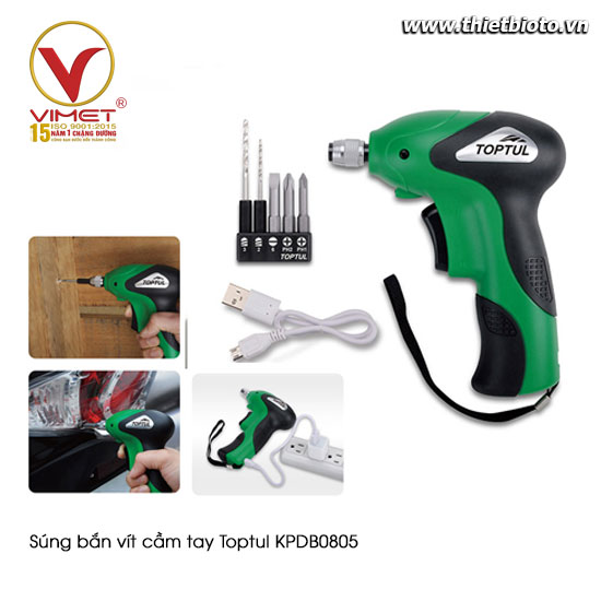 Súng bắn vít cầm tay Toptul KPDB0805